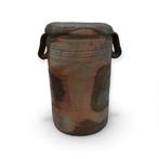 Mori Togaku – Bizen-keramiek bloemenvase met dubbele, Antiek en Kunst