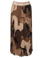 Rok Plissé Horses Bruin, Kleding | Dames, Rokken, Verzenden, Nieuw