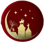 Baretspeld / button Sint&Piet op de daken - rood, Diversen, Sinterklaas, Ophalen of Verzenden, Nieuw