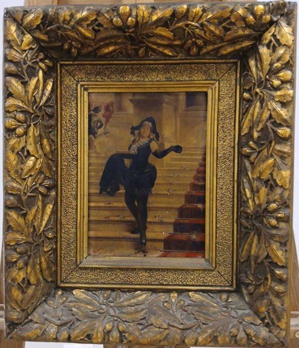 Europese school (XIX) - NO RESERVE - La fiesta, Antiek en Kunst, Kunst | Schilderijen | Klassiek