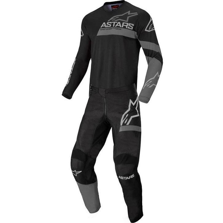 Kinder Crosspak Alpinestars Racer Graphite Zwart / Grijs, Motoren, Kleding | Motorkleding, Kinderen, Nieuw met kaartje, Motorcrosskleding