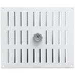 Aluminium afsluitbaar schuifrooster opbouw 300 x 250mm - WIT, Verzenden, Nieuw