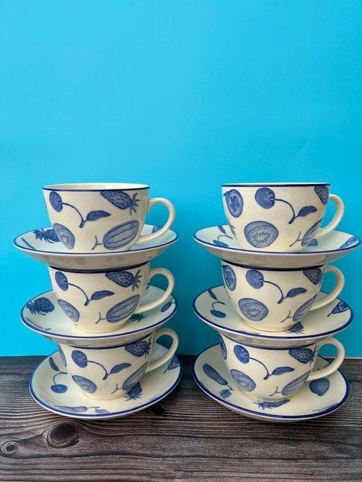 Wood & Sons - Koffie- en theeservies (12) - fijn aardewerk, Antiek en Kunst, Antiek | Meubels | Tafels