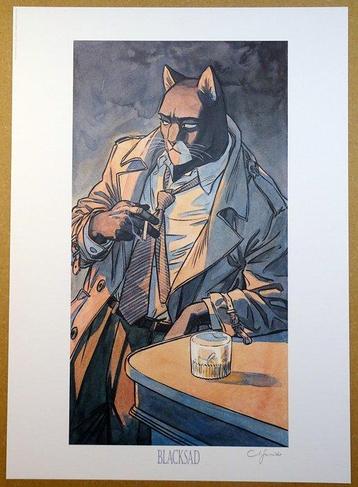 Guarnido, Juanjo - 1 Offset Print - Blacksad - John Blacksad beschikbaar voor biedingen