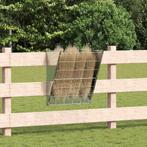 vidaXL Hangend Hooi Feeder Zilver 61 x 33 x 66 cm, Verzenden, Nieuw