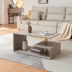 Salontafel Haarlem rechthoekig betonkleurig licht 90x50x41 c, Verzenden, Nieuw