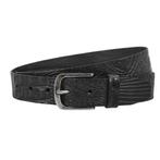 Landley Leren Volnerf Unisex Kroko Riem - 4 cm - Zwart - 95, Verzenden, Nieuw