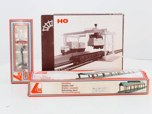 Schaal H0 Lima 600022 600031 600960 Lichtsein, perronover..., Hobby en Vrije tijd, Modeltreinen | H0, Brug, Tunnel of Gebouw, Gebruikt