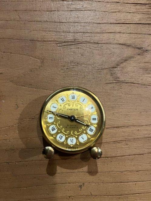 Wekker - Cartier - Metaal - 1950-1960, Antiek en Kunst, Antiek | Klokken