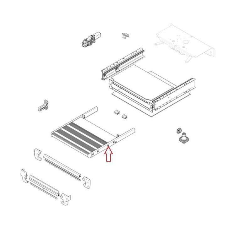 Thule Slide-Out 550 Footboard Compleet 2012, Caravans en Kamperen, Camper-accessoires, Nieuw, Ophalen of Verzenden