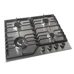 Wiggo WH-G634RL(X) - Inbouw gaskookplaat met Wok - 60cm - Rv, Witgoed en Apparatuur, Kookplaten, Verzenden, Nieuw