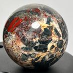 Fine Blood Stone Sphere Bol - Hoogte: 10.73 cm - Breedte: