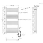 SALE - Lyra 120 x 60 cm - Elektrisch - Wit - Radiator -, Ophalen of Verzenden, Nieuw