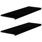 vidaXL Vensterbanken 2 st 120x40x2 cm massief eikenhout, Doe-het-zelf en Verbouw, Kozijnen en Schuifpuien, Verzenden, Nieuw