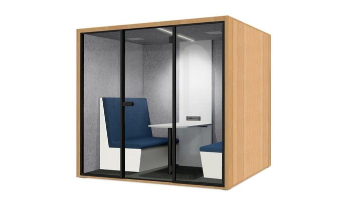 Geluidsdichte cabine 4 personen Model PK3, Zakelijke goederen, Kantoor en Winkelinrichting | Kantoormeubilair en Inrichting