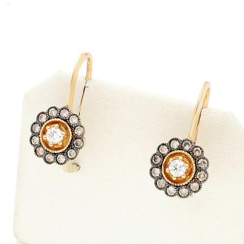 Oorbellen - 18 karaat Geel goud - 0.68ct. tw. Diamant, Sieraden, Tassen en Uiterlijk, Oorbellen