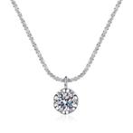 Luxe 925 Sterling Zilver AAAAA Zirkonia Hanger Ketting, Verzenden, Nieuw