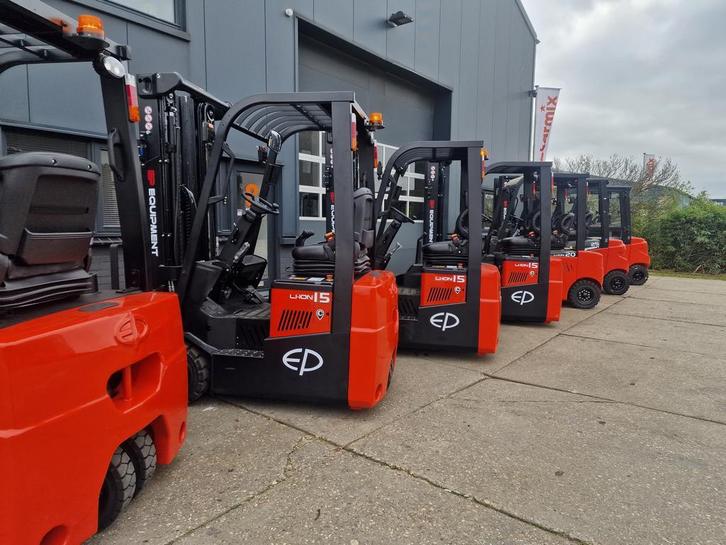 Nieuw - elektrische heftruck - 1500kg - 4.8m mast - li-ion, Zakelijke goederen, Machines en Bouw | Heftrucks en Intern transport