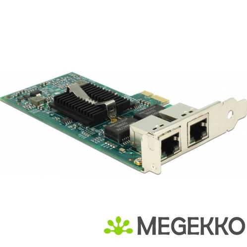 Delock 89944 PCI Express x1-kaart 2 x RJ45 Gigabit LAN, Computers en Software, Overige Computers en Software, Nieuw, Verzenden