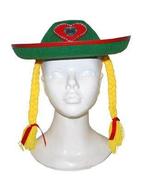 Tiroler hoed Heidi met Vlechten, Kleding | Dames, Carnavalskleding en Feestkleding, Ophalen of Verzenden, Nieuw