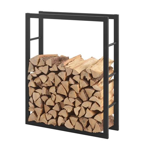 Stalen brandhoutrek houtopslag zwart voor ca. 0,2 m³ hout, Tuin en Terras, Haardhout, Verzenden