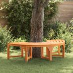 vidaXL Tuinbank boomstam halfrond 160 cm massief, Verzenden, Nieuw