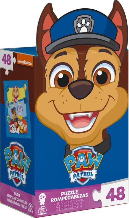 Paw Patrol Chase Puzzel (48 stukjes) | Spin Master - Puzzels, Kinderen en Baby's, Speelgoed | Kinderpuzzels, Nieuw, Verzenden