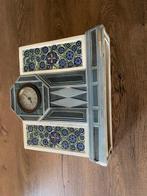 Tafelklok - Gudrun - Keramiek, Messing - 1920-1930, Antiek en Kunst, Antiek | Klokken