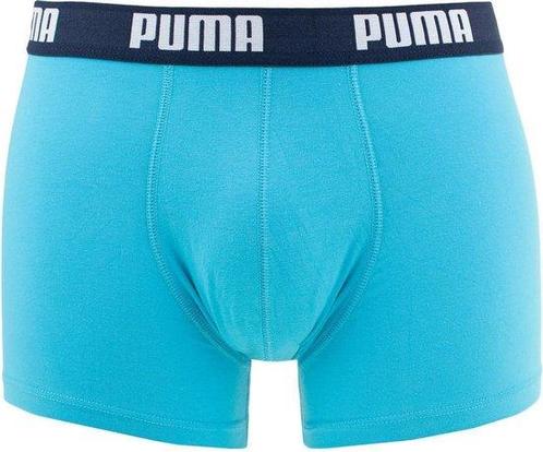 Puma - S - Basic Boxershort Aqua/Blue 2-pack, Kleding | Heren, Ondergoed, Verzenden