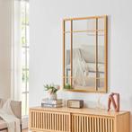 [en.casa] Spiegel Colobraro hangend 90x60 cm goudkleurig, Verzenden, Nieuw