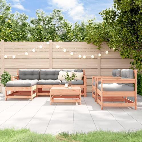 vidaXL 7-delige Loungeset massief douglashout, Tuin en Terras, Tuinsets en Loungesets, Loungeset, Nieuw, 7 zitplaatsen, Verzenden