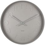 2dekans | Karlsson Wandklok Mr. Grey - Grijs - Ø51cm -, Ophalen of Verzenden, Zo goed als nieuw