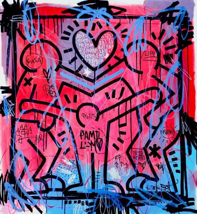 LACRISS (1990) - Keith - Super Fam - XL, Antiek en Kunst, Kunst | Schilderijen | Modern