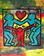 Gongas (XX-XXI) - Gongas vs Keith Haring - Family Love, Antiek en Kunst