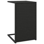 Poly Rattan C-tafel Zwart | Tweedekansje | OP = OP, Huis en Inrichting, Tafels | Bijzettafels, Overige materialen, Minder dan 55 cm