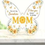 Vlinder van epoxy met bloem en vlinders you are my sunshine, Ophalen of Verzenden, Nieuw