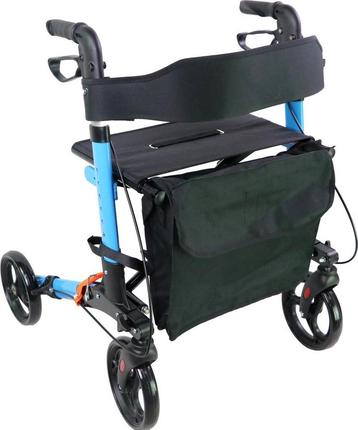Rollator - Lichtgewicht, stabiel en klein opvouwbaar - Blauw beschikbaar voor biedingen
