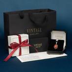 Gouden vintage hanger met bloedkoraal 14 kt, Sieraden, Tassen en Uiterlijk, Ophalen of Verzenden, Nieuw