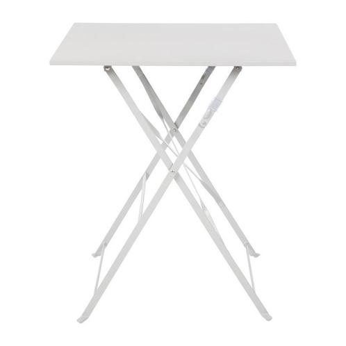 Bolero vierkante opklapbare stalen tafel grijs 60cm, Zakelijke goederen, Horeca | Meubilair en Inrichting, Verzenden