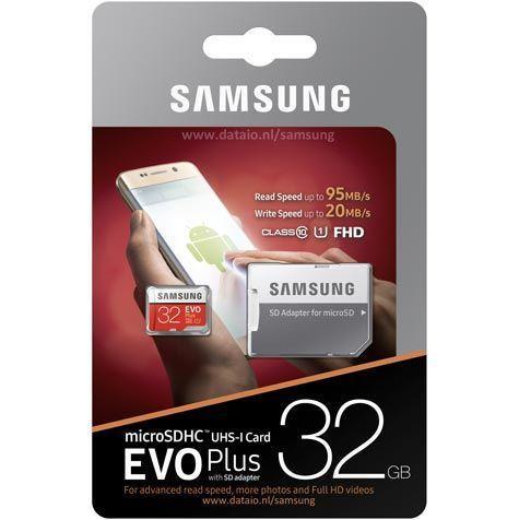 Samsung EVO Plus MicroSDHC Incl. Adapter-32GB (Diversen), Computers en Software, Harde schijven, Zo goed als nieuw, Ophalen of Verzenden