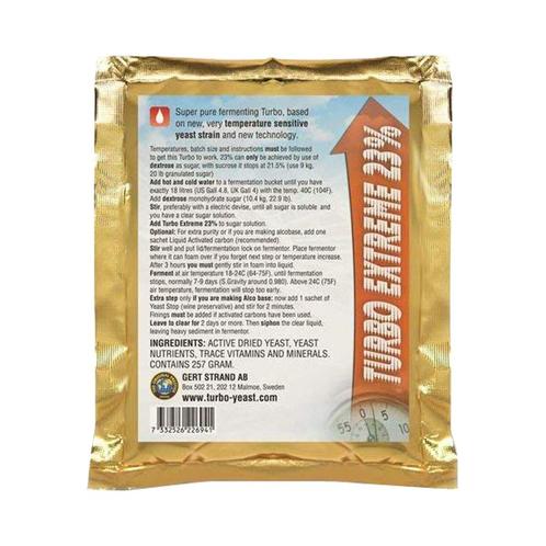 Turbo Extreme 23% - Turbo gist / yeast - 257 g, Huis en Inrichting, Keuken | Potten en Pannen, Overige typen, Nieuw, Ophalen of Verzenden