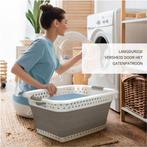 2dekans | Badiona Opvouwbare Wasmand – 36 Liter - Wit/Grijs, Huis en Inrichting, Ophalen of Verzenden, Zo goed als nieuw, Grijs