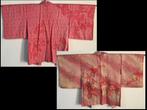 Set van 2 / SHIBORI / Japanse Vintage Kimono  HAORI jas -