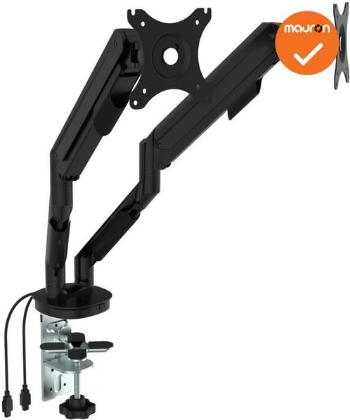 Monitor Arm - NIEUW - Voor twee beeldscherm - Inclusief USB-, Zakelijke goederen, Kantoor en Winkelinrichting | Kantoormeubilair en Inrichting