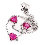Armband - 18 karaat Witgoud - 0.89ct. tw. Robijn - Diamant, Nieuw