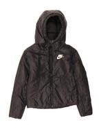 NIKE Womens Hooded Reversible Padded Jacket UK 6 XS Black, Kleding | Dames, Verzenden, Nieuw