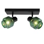Retro plafondspot groen, Paris, Huis en Inrichting, Lampen | Plafondlampen, Ophalen of Verzenden, Nieuw, Glas, Retro