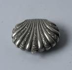 Doos - portemonnee - Zilver - decor met schelpen