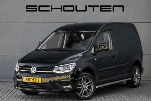 Volkswagen Caddy 2.0 TDI Exclusive Ed, Auto's, Bestelauto's, Dealer onderhouden, Lease, Zwart, Automaat, Overige kleuren, Financial lease