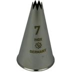 Spuitmondje gekarteld 8 Tands RVS 7mm, Verzenden, Nieuw